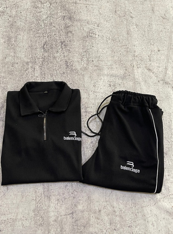 ست تی شرت شلوار نیم زیپ مردانه balenciaga
