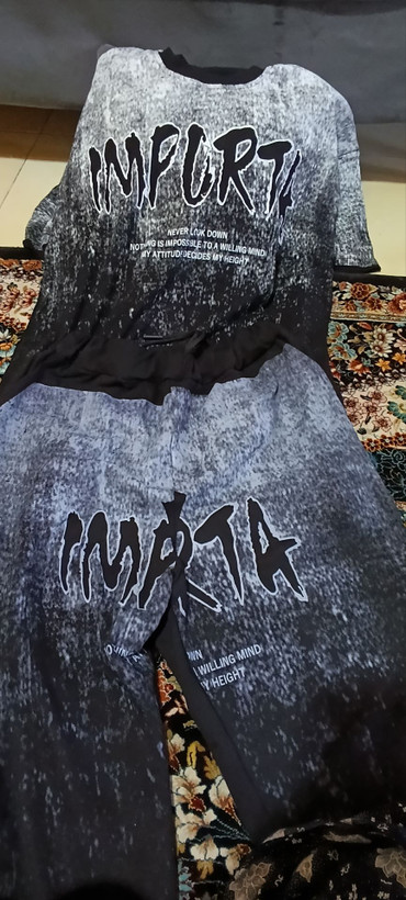 ست تی شرت شلوار نخی مردانه