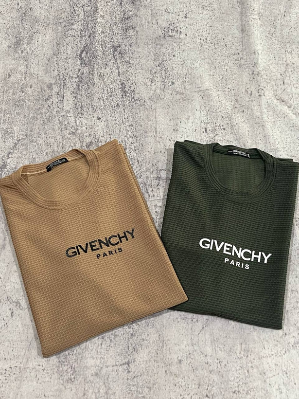 تی شرت یقه گرد بیسکویتی GIVENCHY