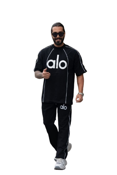 ست تی شرت شلوار نخی مردانه alo