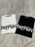 تی شرت یقه گرد مردانه نخ پنبه طرح Ferrari