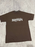 تی شرت یقه گرد مردانه نخ پنبه طرح Ferrari
