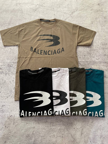 تی شرت یقه گرد نخ پنبه BALENCIAGA