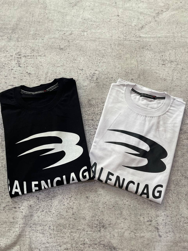 تی شرت یقه گرد نخ پنبه BALENCIAGA