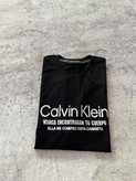تی شرت یقه گرد نخ پنبه طرح Calvin klein